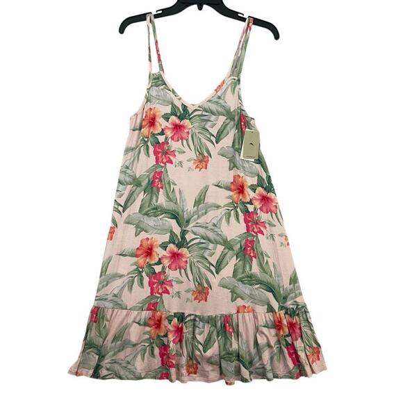 Tommy Bahama Womens Short Night Gown Small Floral Sleep Dress Sleepwear NEW - Picture 1 of 10